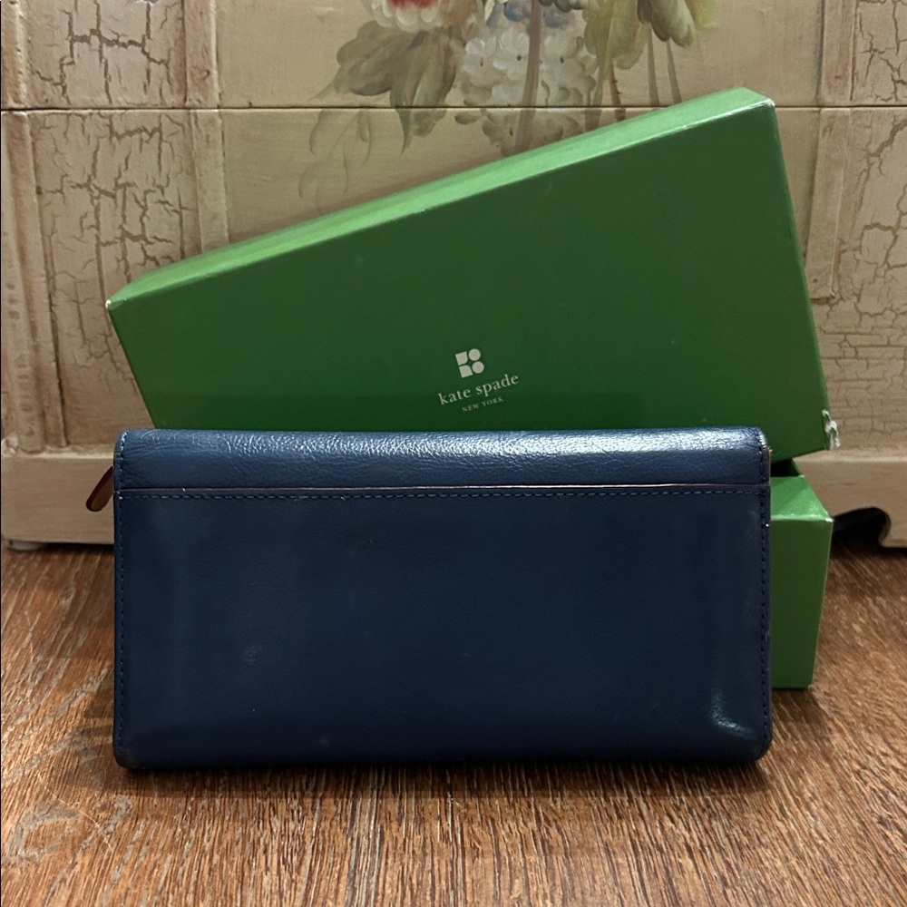 Kate Spade Midnight Blue Leather Wallet